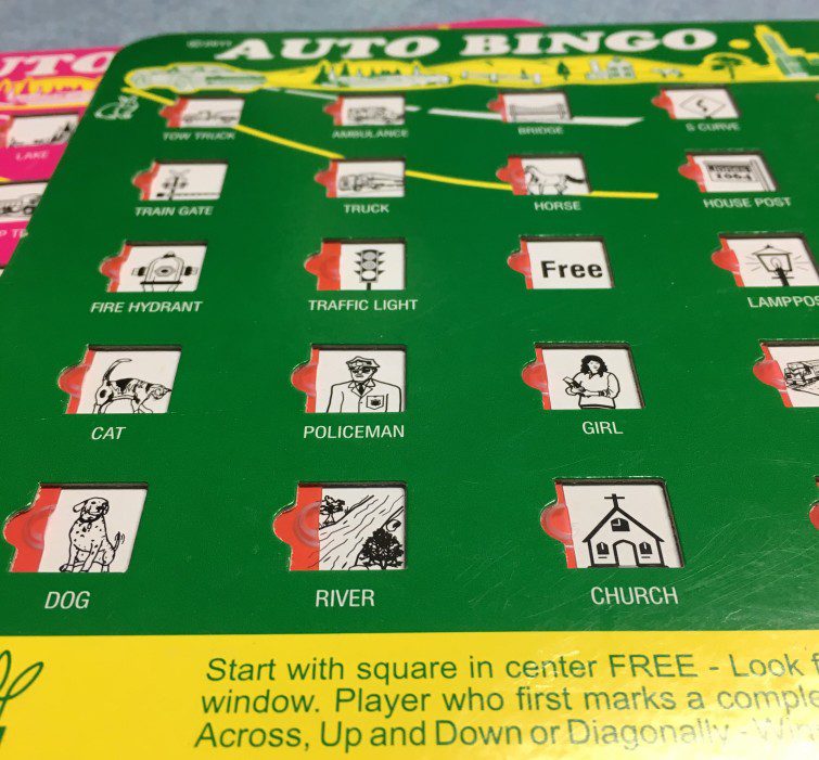 car games to play bingo