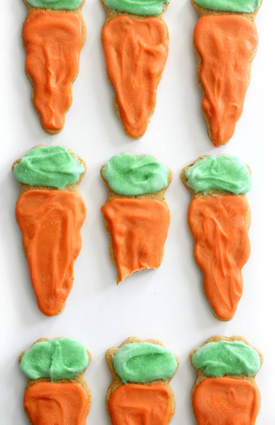 Gluten-Free Carrot Cake Sugar Cookies Easter Party Foods for Kids