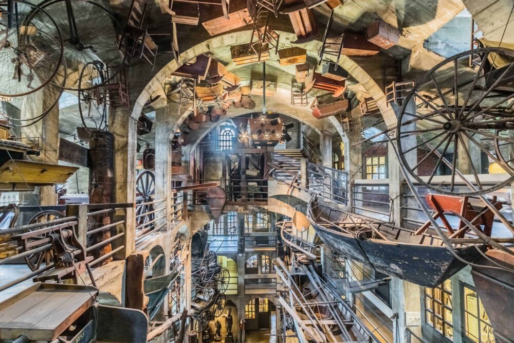 interior photo of mercer museum in doylestown PA